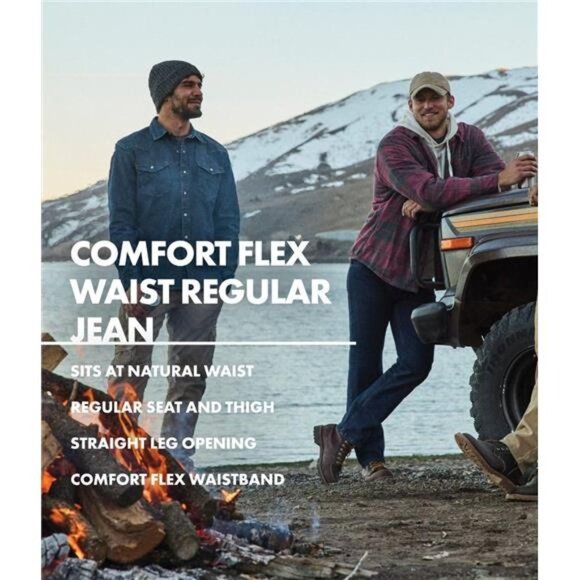 NEW w/ Tags Wrangler Authentics Men's Regular Fit Comfort Flex Waist Jean - Picture 4 of 7